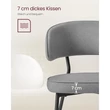 Modern étkezőszékek 2db-os, sötétszürke