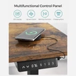 Állítható magasságú elektromos asztalkeret, memória funkcióval, fekete