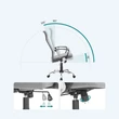 Irodai szék, ergonomikus szék párnázott üléssel, szürke