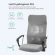 Irodai szék, ergonomikus szék párnázott üléssel, szürke