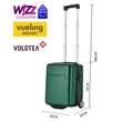 40x30x20cm bőrönd, WIZZ AIR felvihető kézipoggyász, Zöld