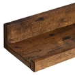 Falipolcok 3 db lebegő polc készlet, hossza 38 cm, rusztikus barna