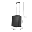 BONTOUR CabinOne Kabinbőrönd az EasyJet számára, Fekete Színben(45x36x20 cm)