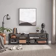 TV szekrény polcokkal, 178 x 52 x 39 cm, rusztikus barna
