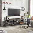 TV szekrény polcokkal, 178 x 52 x 39 cm, rusztikus barna