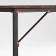 Íróasztal, Számítógépes asztal, Kis irodai asztal 120x60 cm, Rusztikus barna/fekete