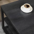 Modern dohányzóasztal 110 x 60 x 45 cm, Fekete