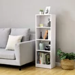 Könyvespolc 4 rekesszel, Irattartó polc 40 x 121,5 x 24 cm Fehér