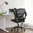 irodai szék összecsukható karfákkal, ergonomikus számítógépes szék