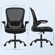 irodai szék összecsukható karfákkal, ergonomikus számítógépes szék
