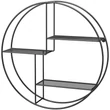fém falipolc, kerek úszópolc 3 fémhálós panellel (átmérő 55cm)