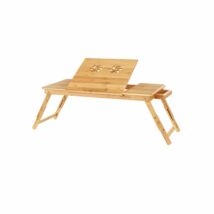 Állítható kis bambusz asztal 72 x (21-29) x 35 cm