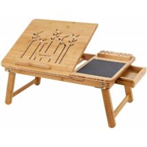 Bambusz összehajtható laptop asztal 55 x 23 x 35 cm