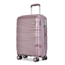 Bontour "Flow" 4-kerekes bőrönd TSA számzárral, L méretű  76x51x31 cm, Levendula