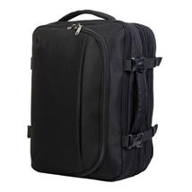 BONTOUR FlexiGo Bővíthető Utazó Hátizsák, WizzAir méretű 40x30x20cm, Fekete Színben