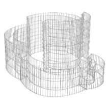 Gabion Csiga alakú fém kosár 2,5 x 10 cm-es rozsdamentes acél hálóval | SONGMICS
