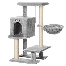 Macska kaparóafa, kis macska ház 84 cm, világosszürke