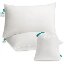 SONGMICS Párnák 2 db-os, 74 x 48 cm, Tárolótáskával, Felhőfehér