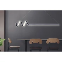 Függőlámpa, Waterwave - Fekete Body, Fehér Light