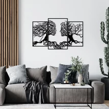 Fém fali dekoráció, Love Tree