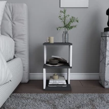 Éjjeliszekrény Carter - Anthracite, White
