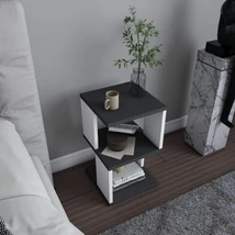 Éjjeliszekrény Carter - Anthracite, White
