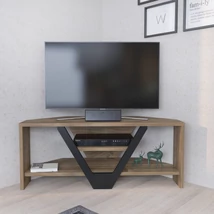 TV szekrény Karin - Walnut, Black