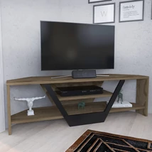 TV szekrény Sares - Oud Oak, Black