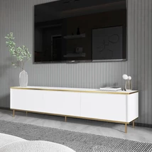 TV szekrény Imaj - White, Gold