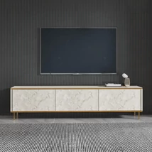 TV szekrény Imaj - Travertine, Gold