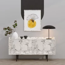 Konzolasztal Navi - Carrara Marble
