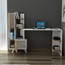 Íróasztal Alis - White, Walnut