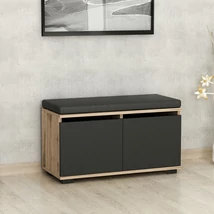 Cipőtároló Drago - Walnut, Black