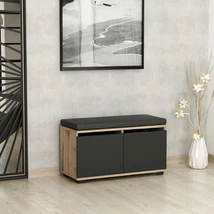 Cipőtároló Drago - Walnut, Black
