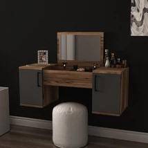 Fésülködő asztal Mercan - Light Walnut, Anthracite