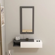 Fali polc Vien - Anthracite, White