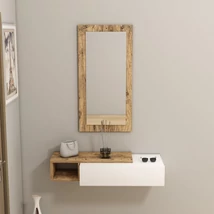 Fali polc Vien - Atlantic Pine, White