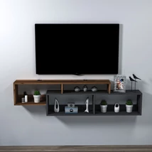 TV szekrény Atlantis - Light Diós, Antracit