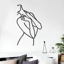 Fém fali dekoráció, Woman Lines