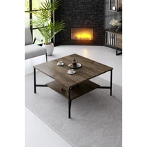 Dohányzóasztal Black Line - Walnut, Black