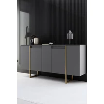 Konzolasztal Luxe - Anthracite, Gold