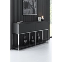 Konzolasztal Lord - Anthracite, Silver