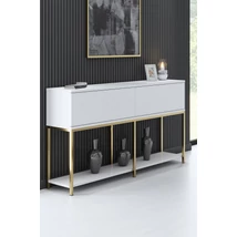 Konzolasztal Lord - White, Gold