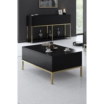 Dohányzóasztal Lord - Black, Gold