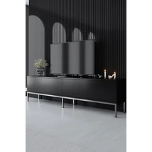 TV szekrény Lord - Black, Silver