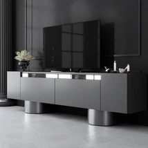 TV szekrény Bohem - Anthracite, Silver