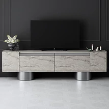 TV szekrény Bohem - Travertine, Silver