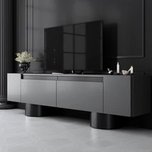 TV szekrény Bohem - Anthracite, Black