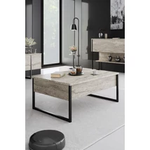 Dohányzóasztal Luxe - Travertine, Black