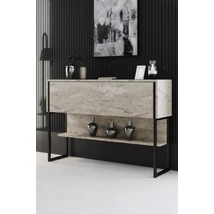 Komód Luxe - Travertine, Black